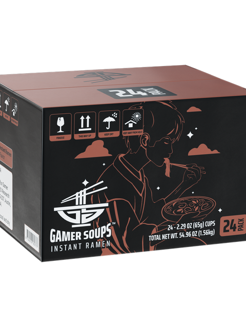 Gamersupps Gamer Soups Instant Noodles - Beef (24 Cup Box) Best Buy