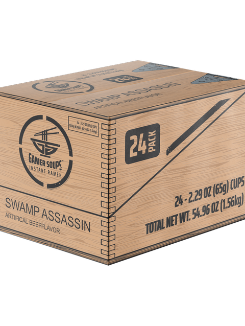 Gamersupps Gamer Soups Instant Noodles - Swamp Assassin (24 Cup Box) For Sale