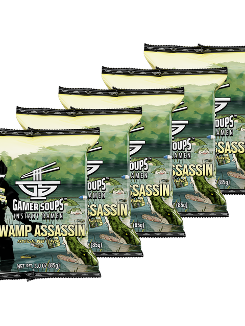 Gamersupps Gamer Soups Instant Noodles- Swamp Assassin Bricks (5 Pack) High Quality