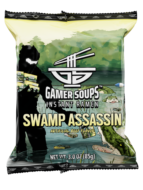 Gamersupps Gamer Soups Instant Noodles- Swamp Assassin Bricks (5 Pack) High Quality