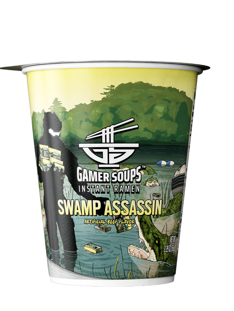 Gamersupps Gamer Soups Instant Noodles - Swamp Assassin (Single Cup) Best Seller