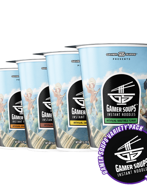 Gamersupps Gamer Soups Instant Noodles - Variety Pack (12 Cup Box) High Quality